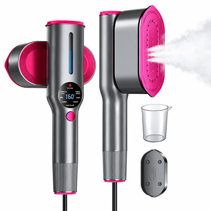 Ferro de Engomar Portátil a Vapor 2 em 1 — Vertical e Horizontal | Ecrã Digital